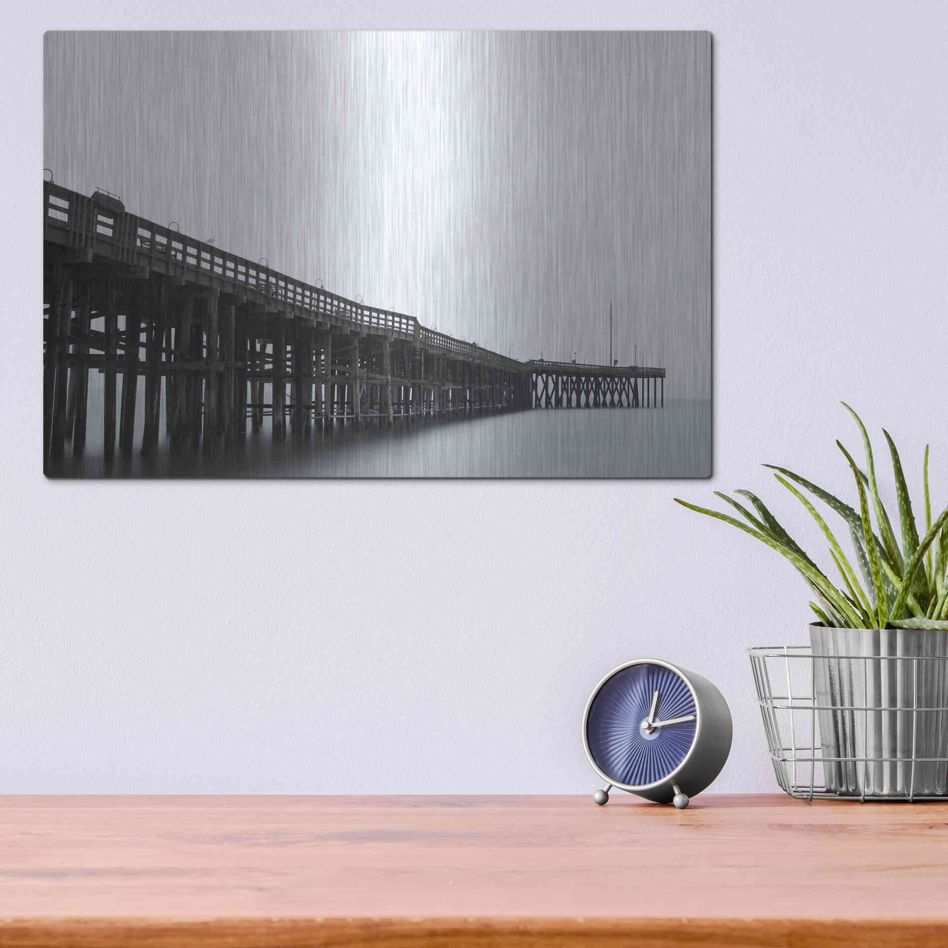 Luxe Metal Art 'Pierity' by Chris Moyer, Metal Wall Art,16x12