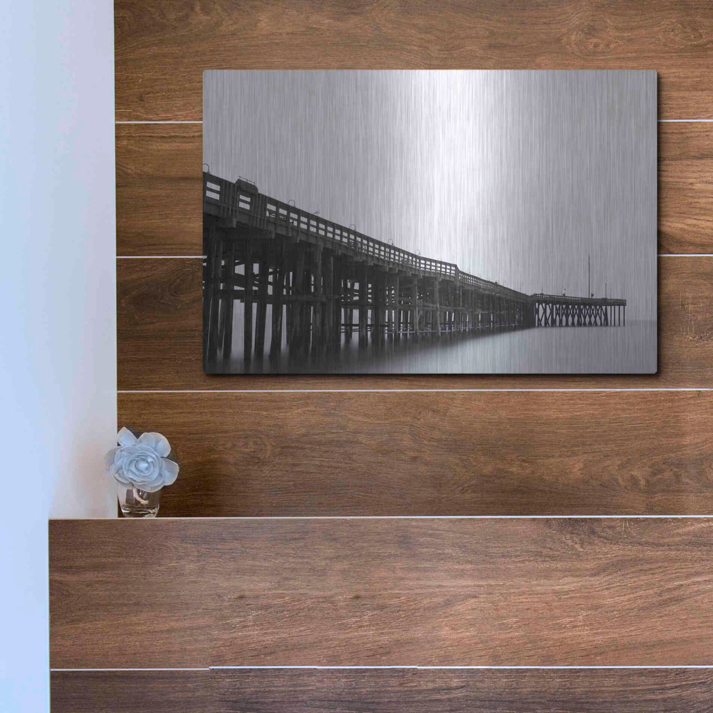 Luxe Metal Art 'Pierity' by Chris Moyer, Metal Wall Art,16x12