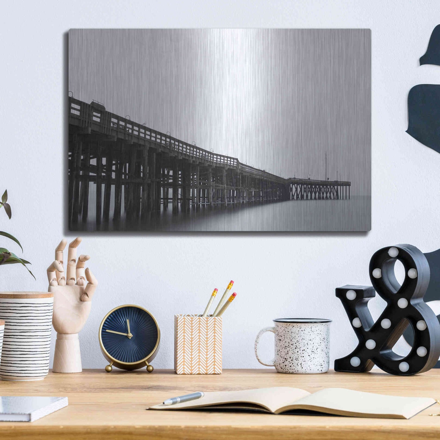 Luxe Metal Art 'Pierity' by Chris Moyer, Metal Wall Art,16x12