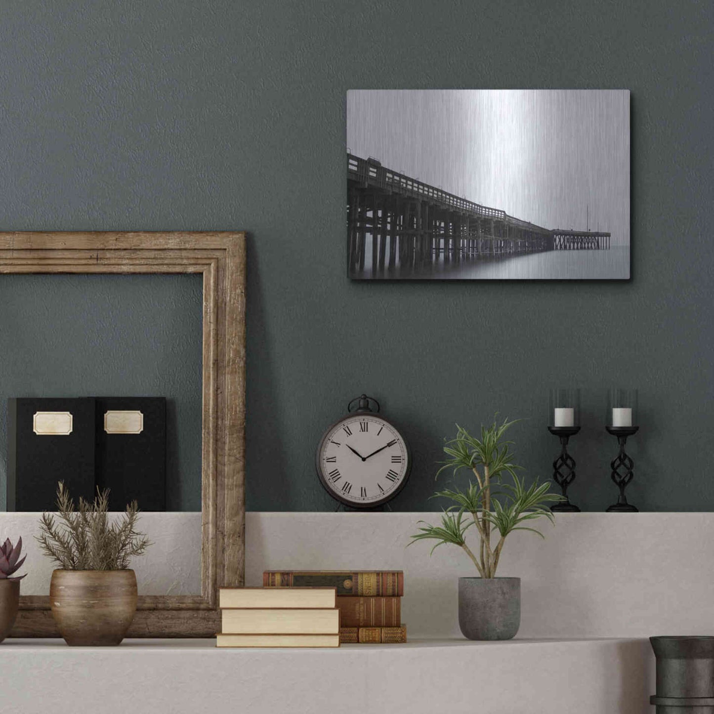 Luxe Metal Art 'Pierity' by Chris Moyer, Metal Wall Art,16x12