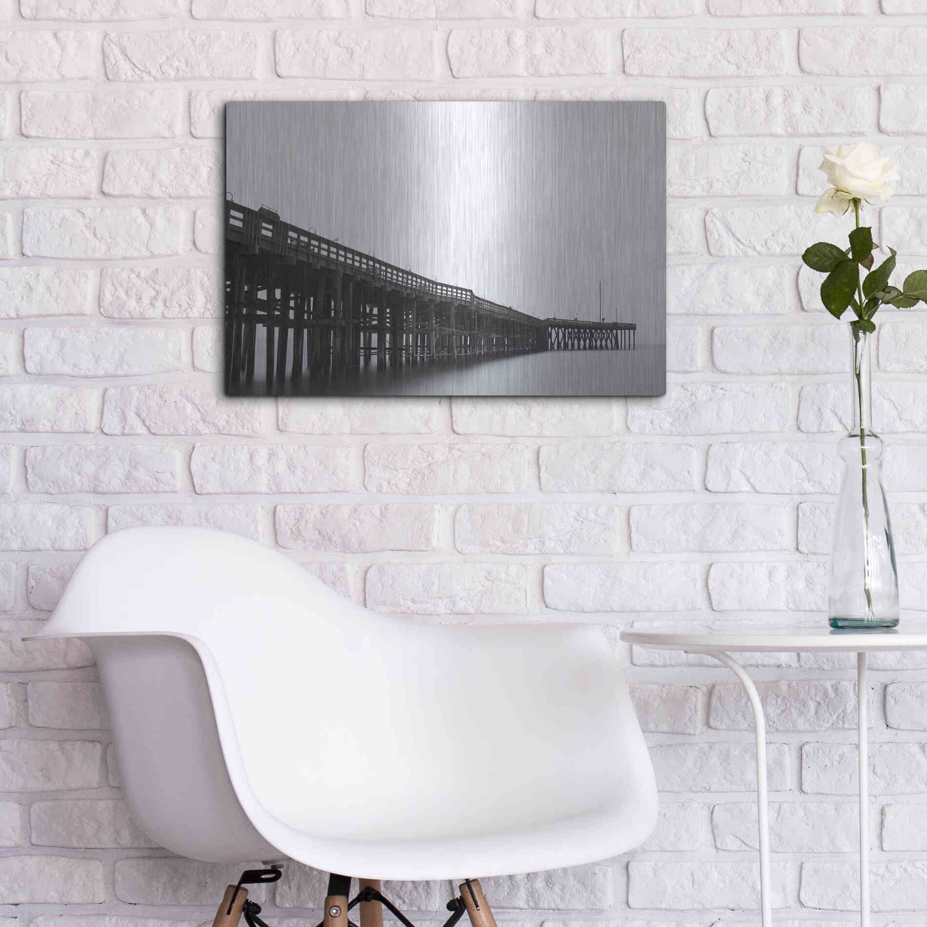 Luxe Metal Art 'Pierity' by Chris Moyer, Metal Wall Art,24x16