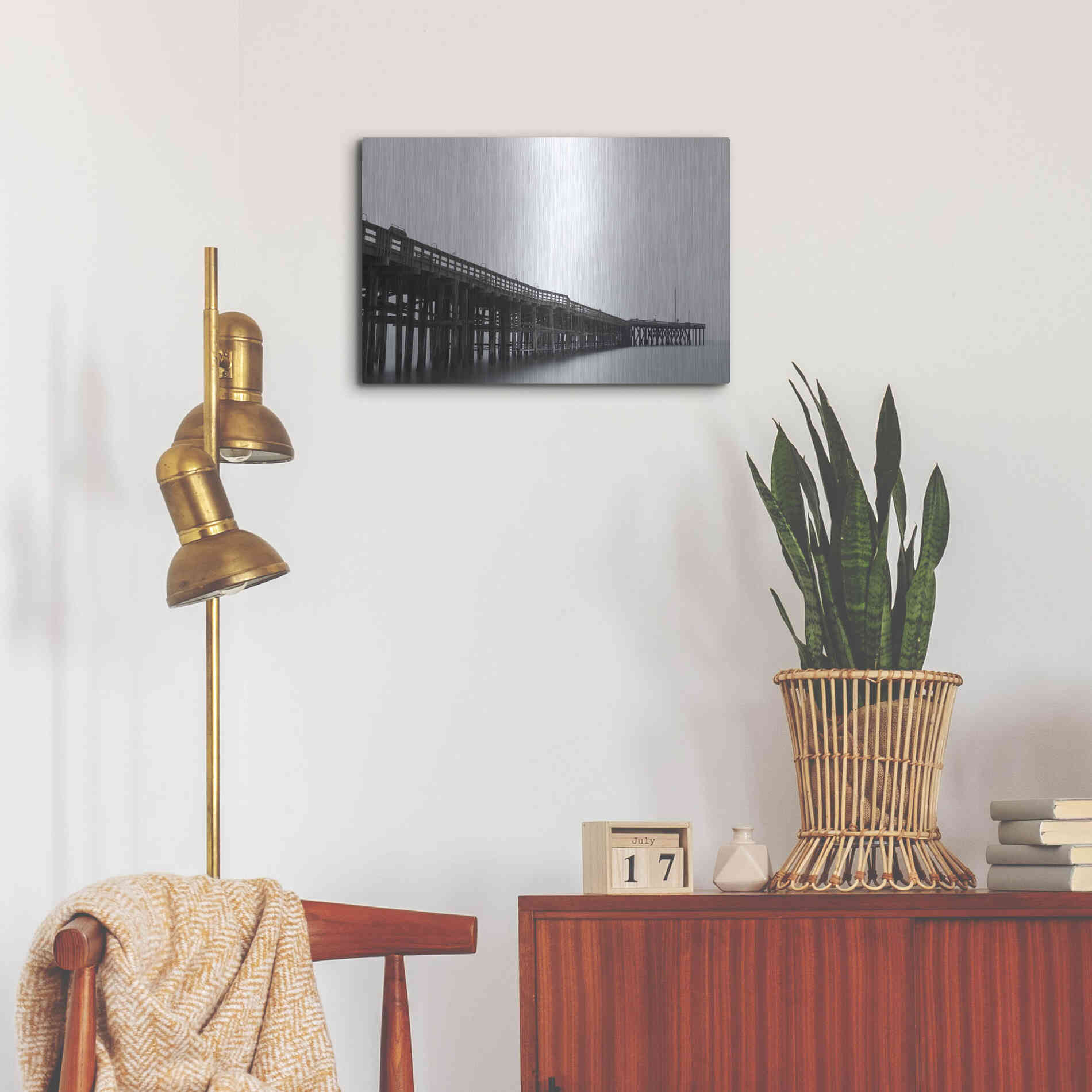 Luxe Metal Art 'Pierity' by Chris Moyer, Metal Wall Art,24x16