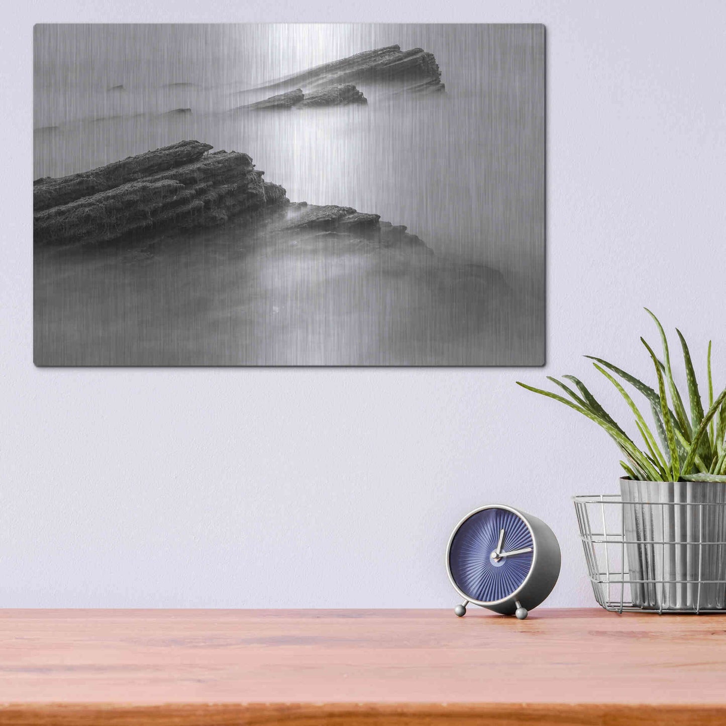 Luxe Metal Art 'Reaching Through' by Chris Moyer, Metal Wall Art,16x12