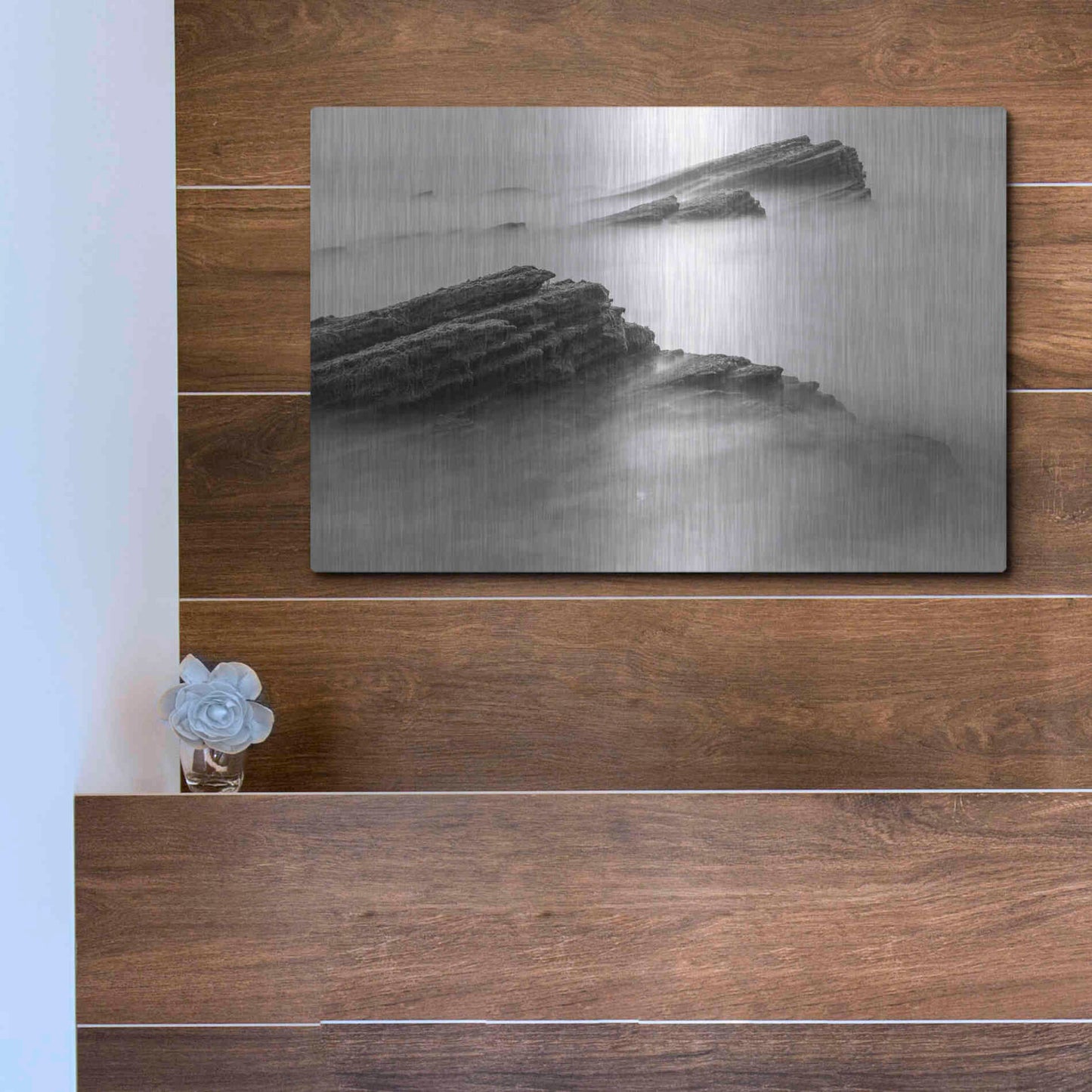 Luxe Metal Art 'Reaching Through' by Chris Moyer, Metal Wall Art,16x12