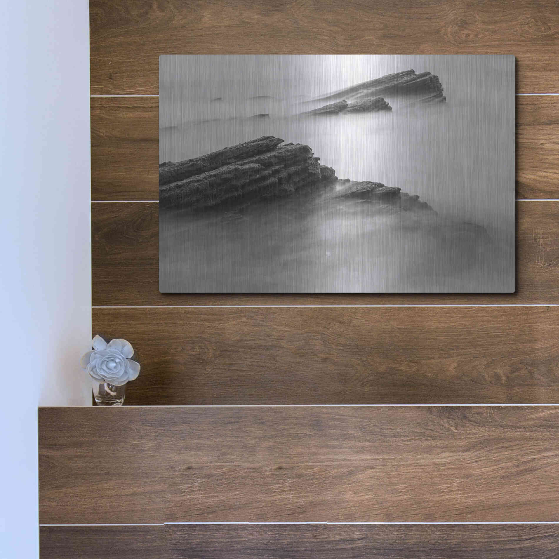 Luxe Metal Art 'Reaching Through' by Chris Moyer, Metal Wall Art,16x12