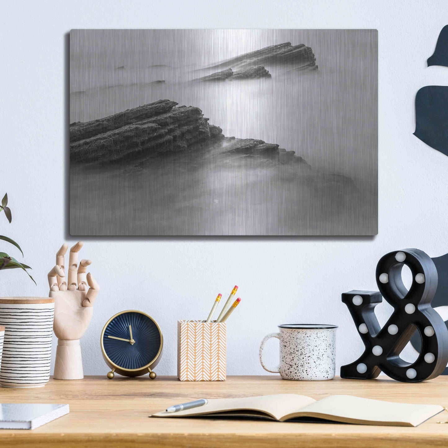 Luxe Metal Art 'Reaching Through' by Chris Moyer, Metal Wall Art,16x12