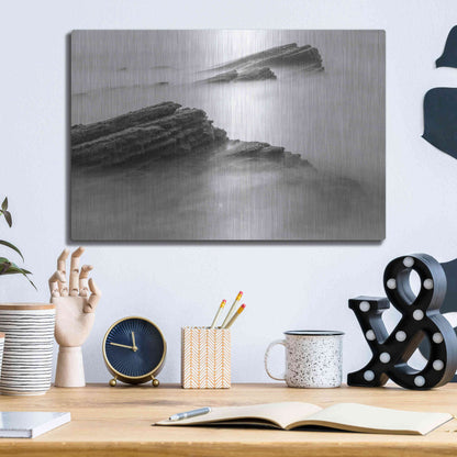 Luxe Metal Art 'Reaching Through' by Chris Moyer, Metal Wall Art,16x12