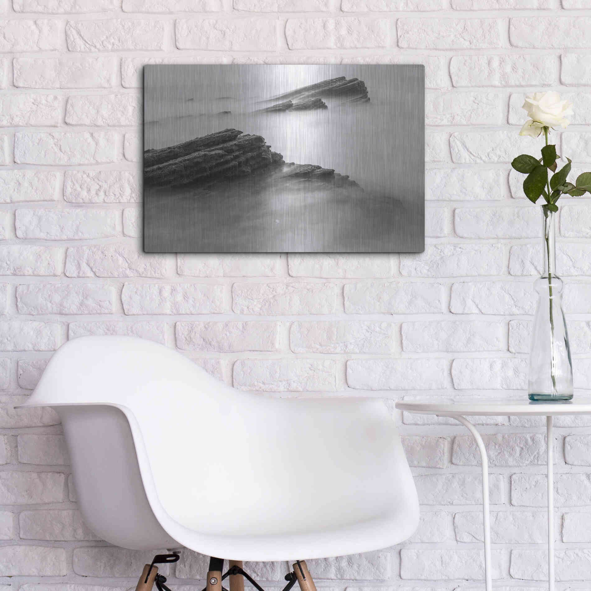 Luxe Metal Art 'Reaching Through' by Chris Moyer, Metal Wall Art,24x16