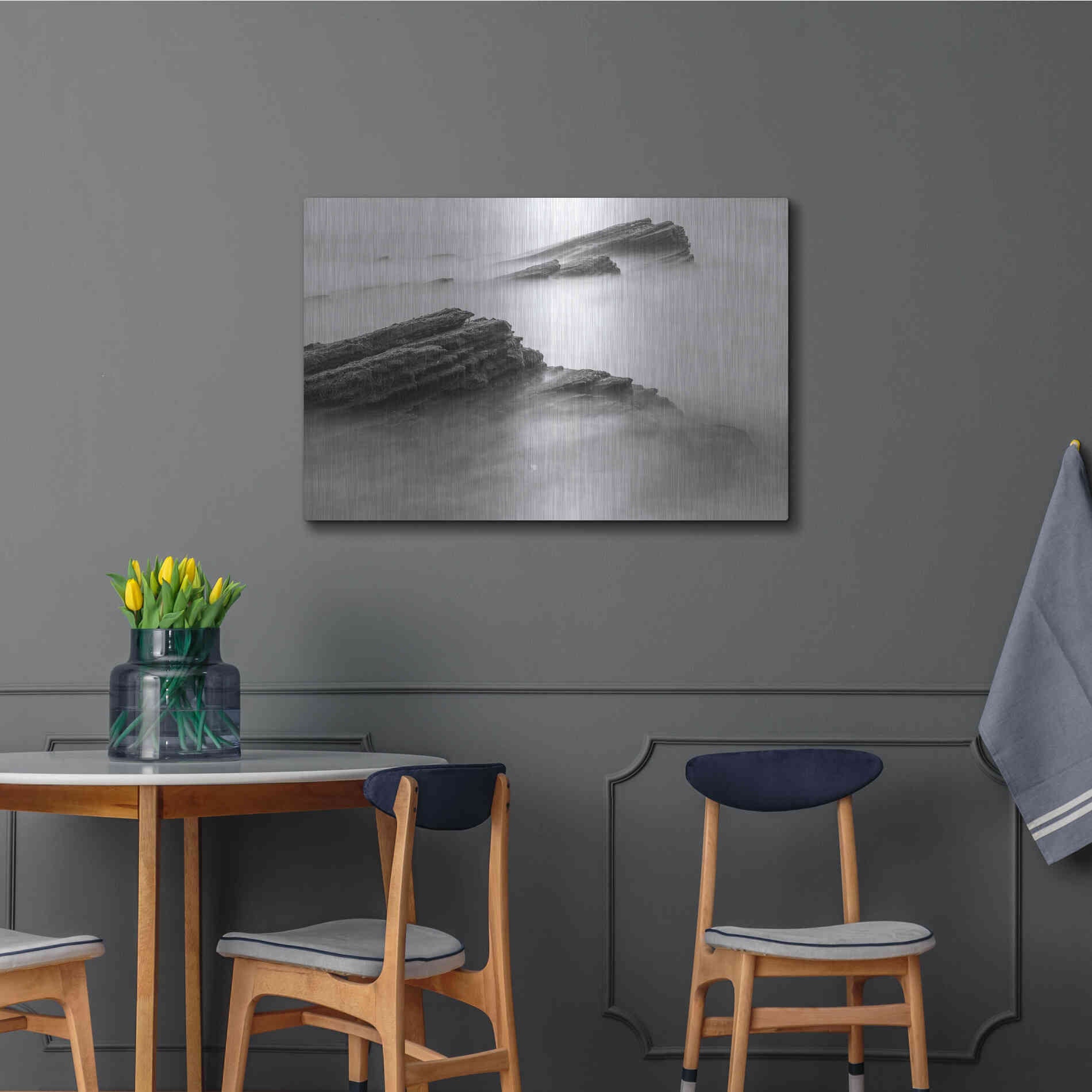 Luxe Metal Art 'Reaching Through' by Chris Moyer, Metal Wall Art,36x24