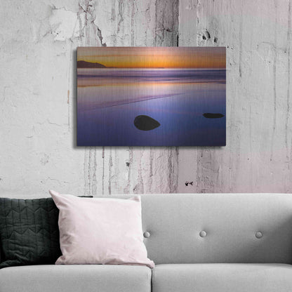 Luxe Metal Art 'Rincon Reflections' by Chris Moyer, Metal Wall Art,36x24