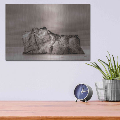 Luxe Metal Art 'Rock Solid' by Chris Moyer, Metal Wall Art,16x12