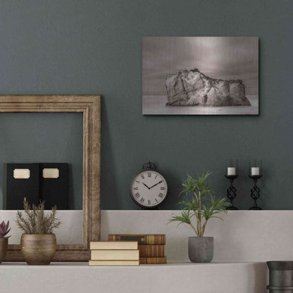 Luxe Metal Art 'Rock Solid' by Chris Moyer, Metal Wall Art,16x12