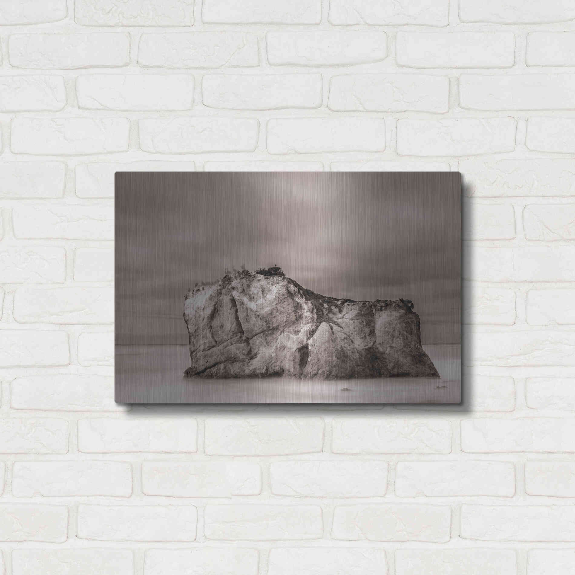Luxe Metal Art 'Rock Solid' by Chris Moyer, Metal Wall Art,24x16