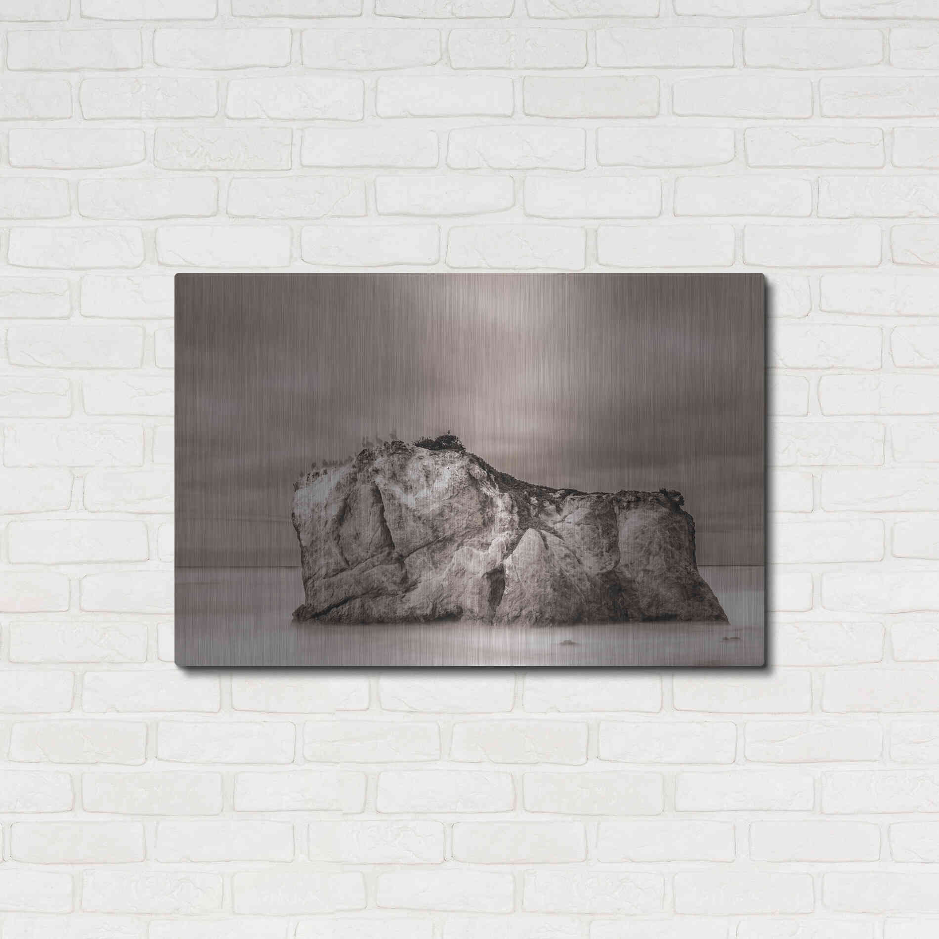 Luxe Metal Art 'Rock Solid' by Chris Moyer, Metal Wall Art,36x24
