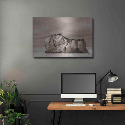 Luxe Metal Art 'Rock Solid' by Chris Moyer, Metal Wall Art,36x24