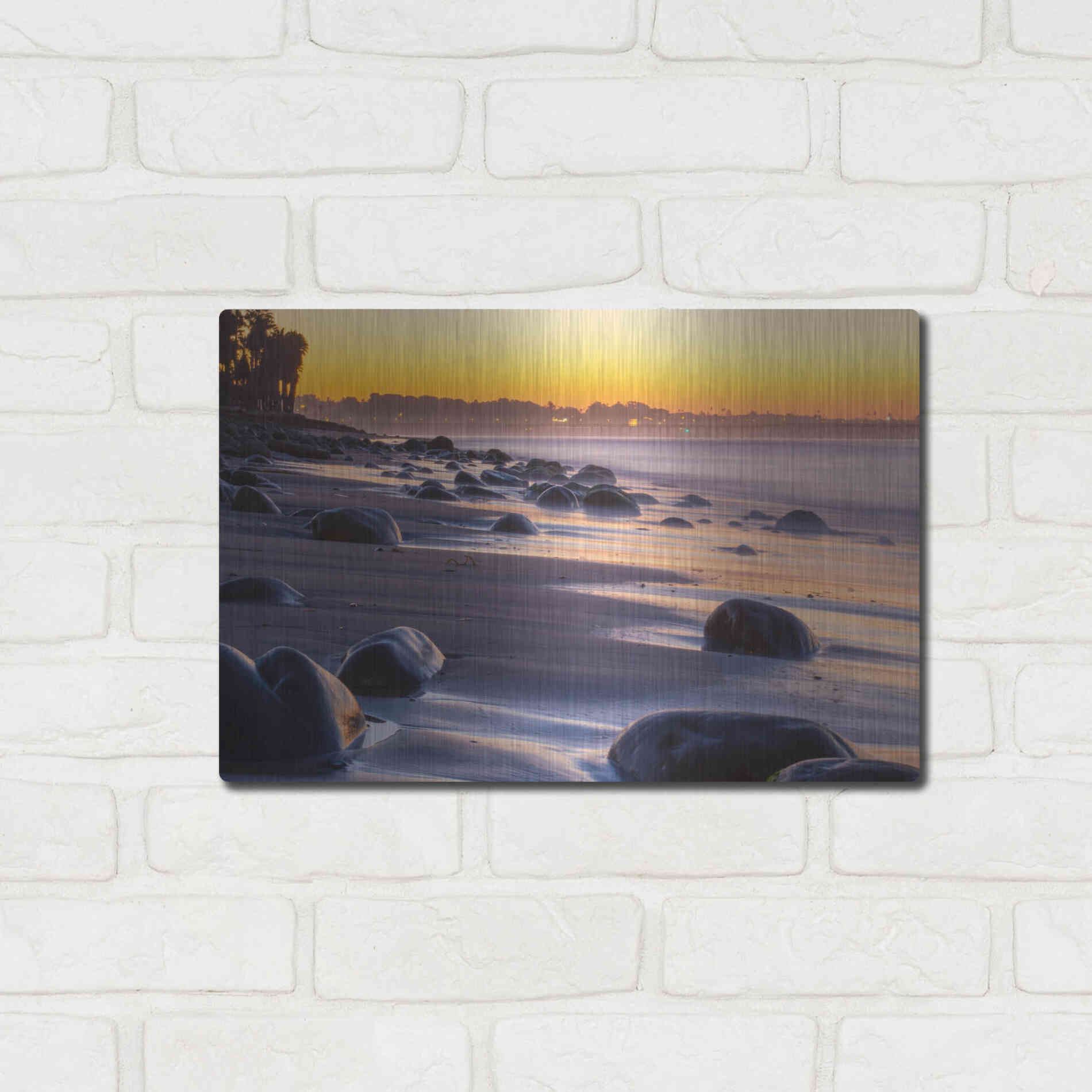 Luxe Metal Art 'Rocky Reflections' by Chris Moyer, Metal Wall Art,16x12