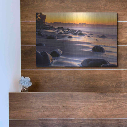 Luxe Metal Art 'Rocky Reflections' by Chris Moyer, Metal Wall Art,16x12