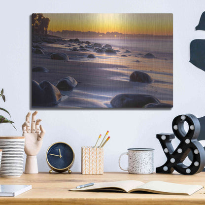 Luxe Metal Art 'Rocky Reflections' by Chris Moyer, Metal Wall Art,16x12