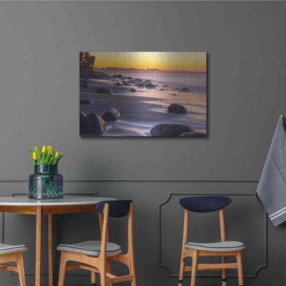 Luxe Metal Art 'Rocky Reflections' by Chris Moyer, Metal Wall Art,36x24