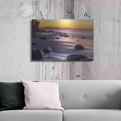 Luxe Metal Art 'Rocky Reflections' by Chris Moyer, Metal Wall Art,36x24