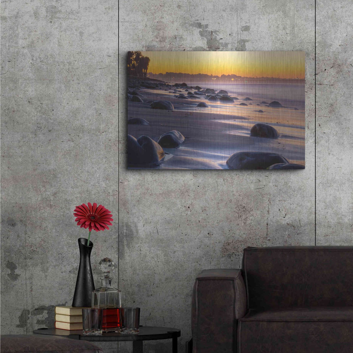 Luxe Metal Art 'Rocky Reflections' by Chris Moyer, Metal Wall Art,36x24