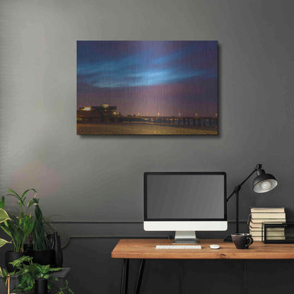 Luxe Metal Art 'Seafood Skies' by Chris Moyer, Metal Wall Art,36x24