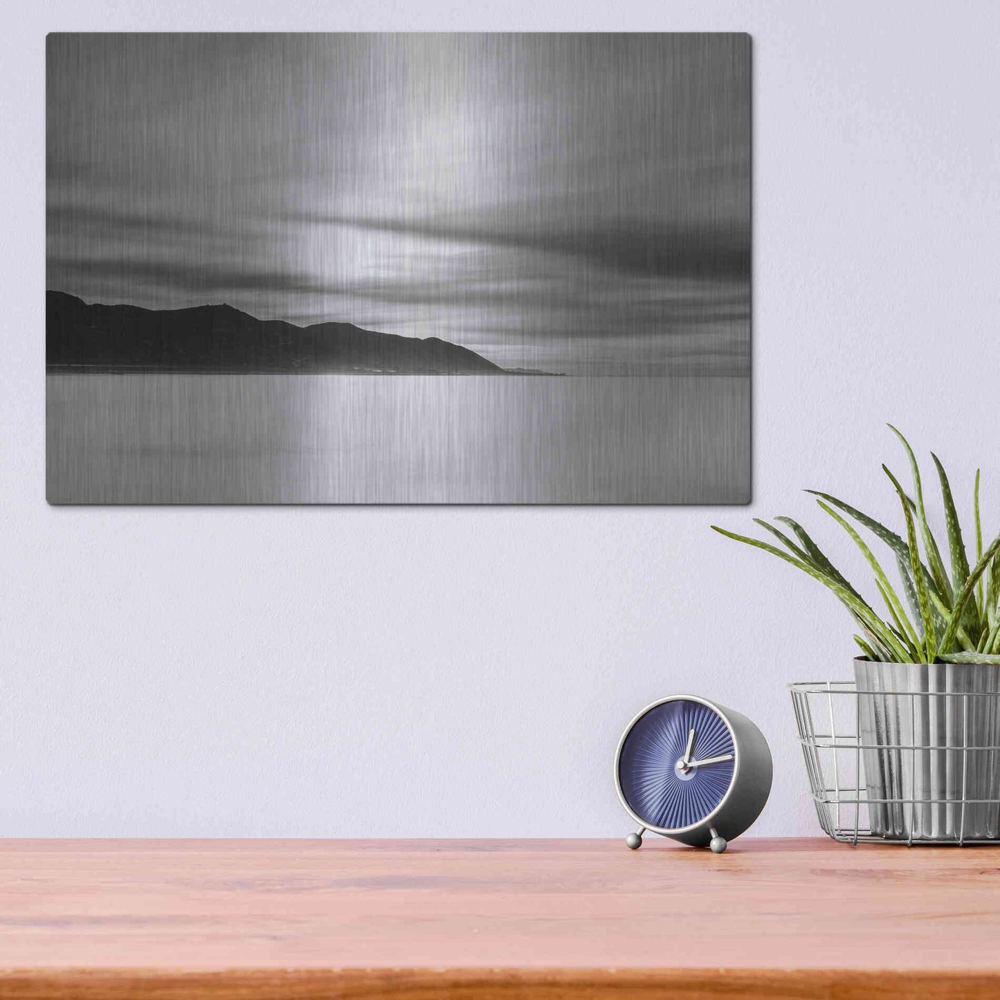 Luxe Metal Art 'Smooth Sunrise' by Chris Moyer, Metal Wall Art,16x12
