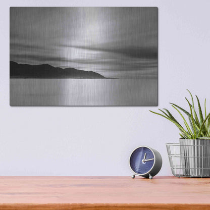Luxe Metal Art 'Smooth Sunrise' by Chris Moyer, Metal Wall Art,16x12