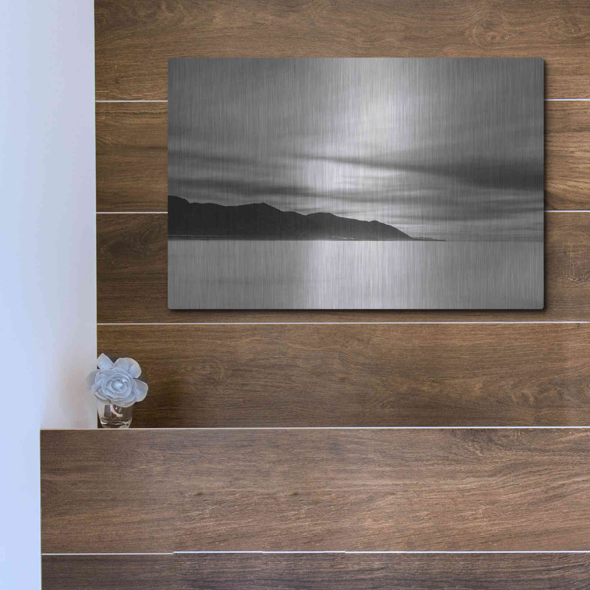 Luxe Metal Art 'Smooth Sunrise' by Chris Moyer, Metal Wall Art,16x12