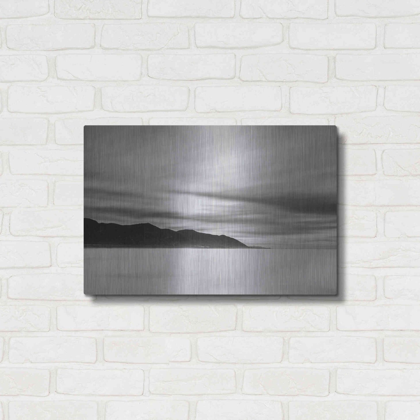 Luxe Metal Art 'Smooth Sunrise' by Chris Moyer, Metal Wall Art,24x16