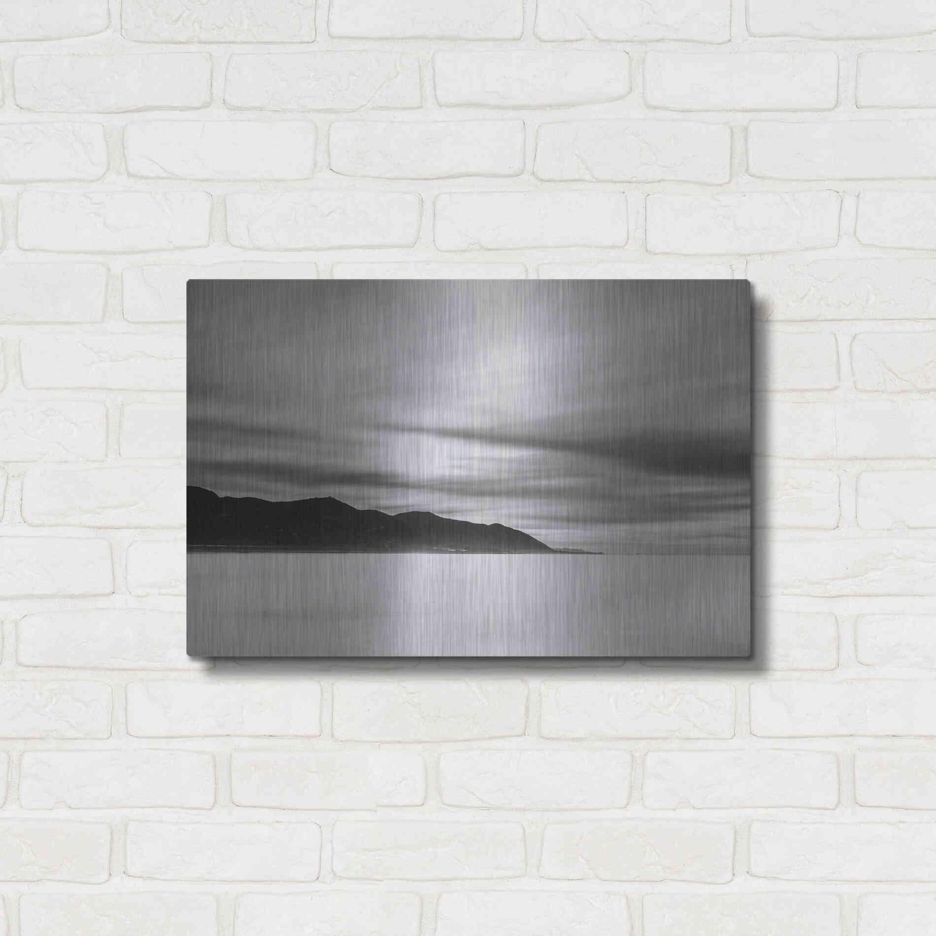 Luxe Metal Art 'Smooth Sunrise' by Chris Moyer, Metal Wall Art,24x16