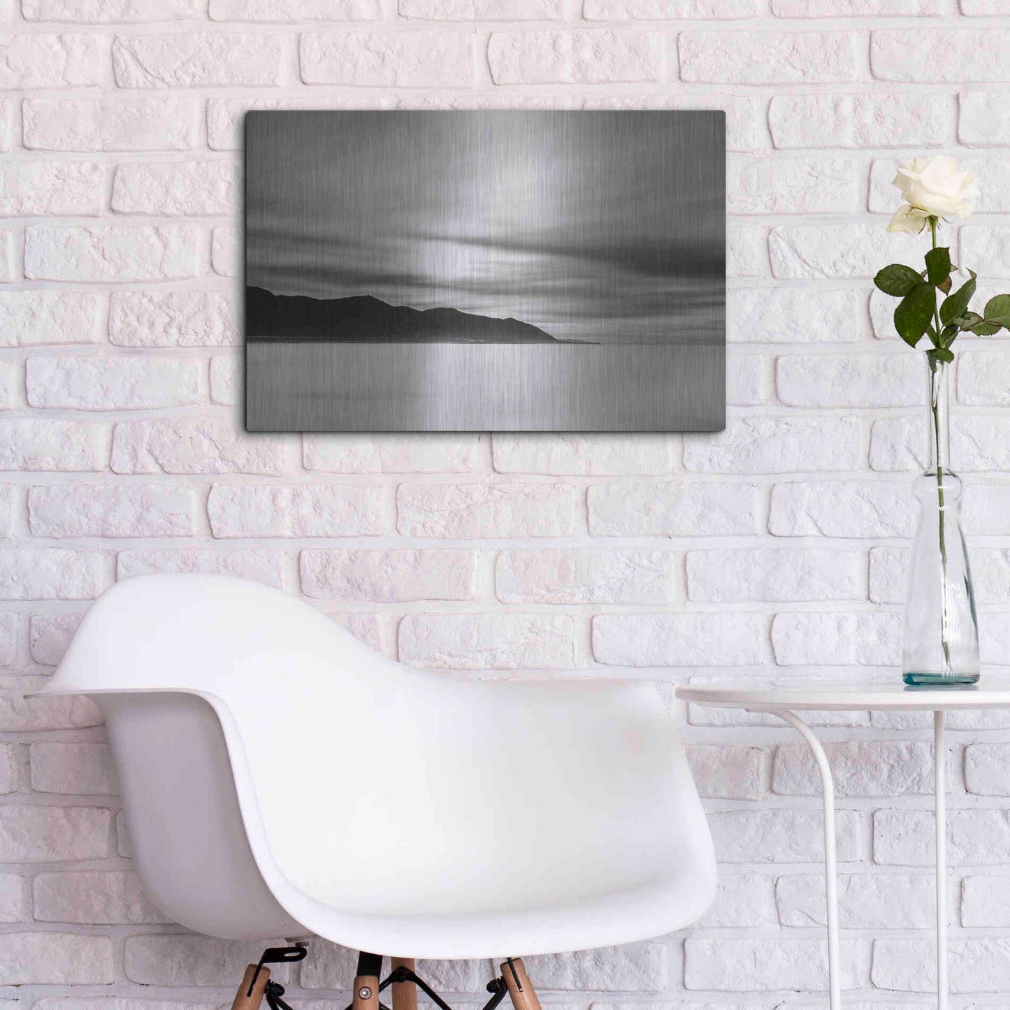 Luxe Metal Art 'Smooth Sunrise' by Chris Moyer, Metal Wall Art,24x16