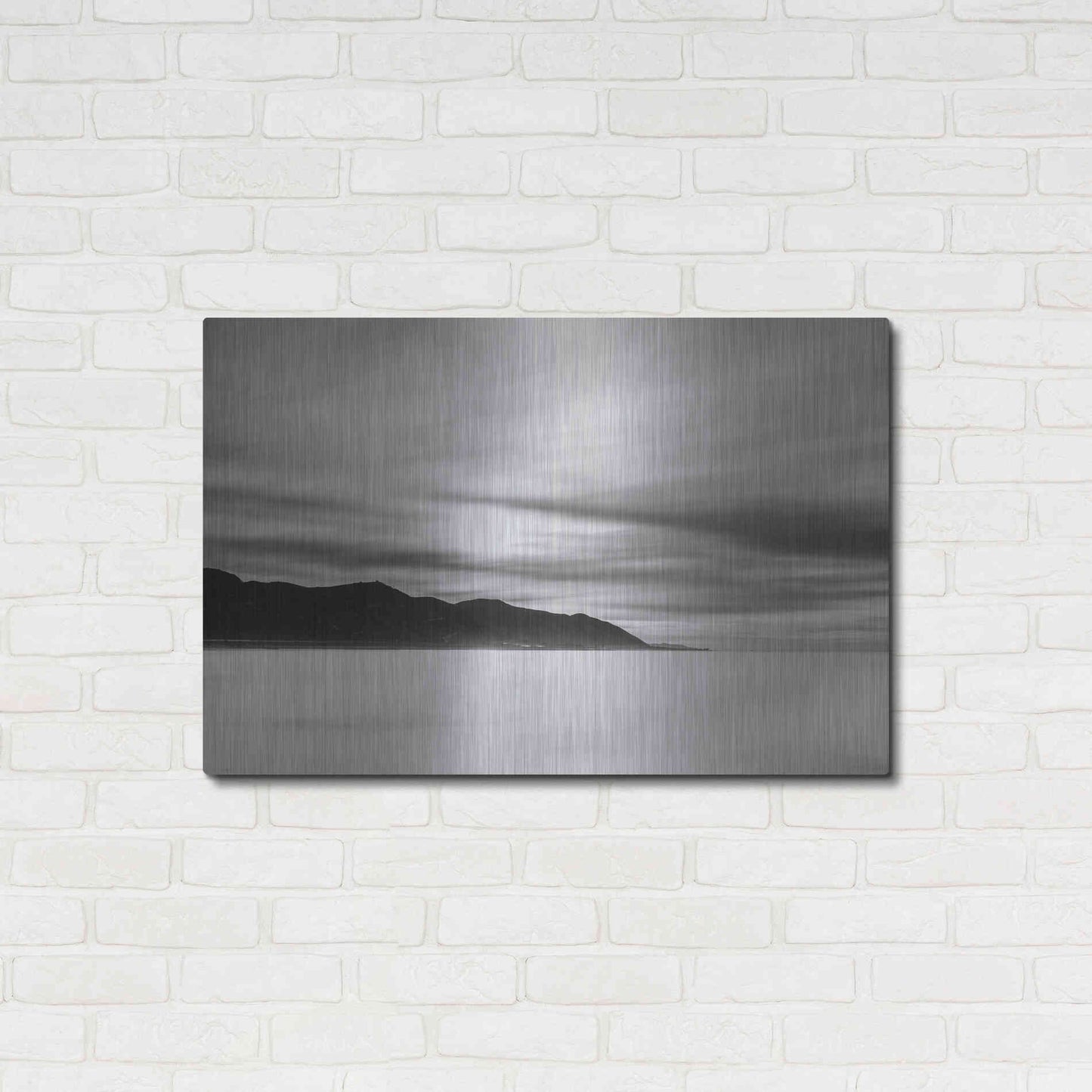 Luxe Metal Art 'Smooth Sunrise' by Chris Moyer, Metal Wall Art,36x24
