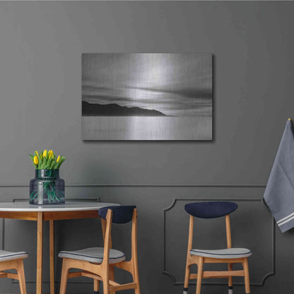 Luxe Metal Art 'Smooth Sunrise' by Chris Moyer, Metal Wall Art,36x24