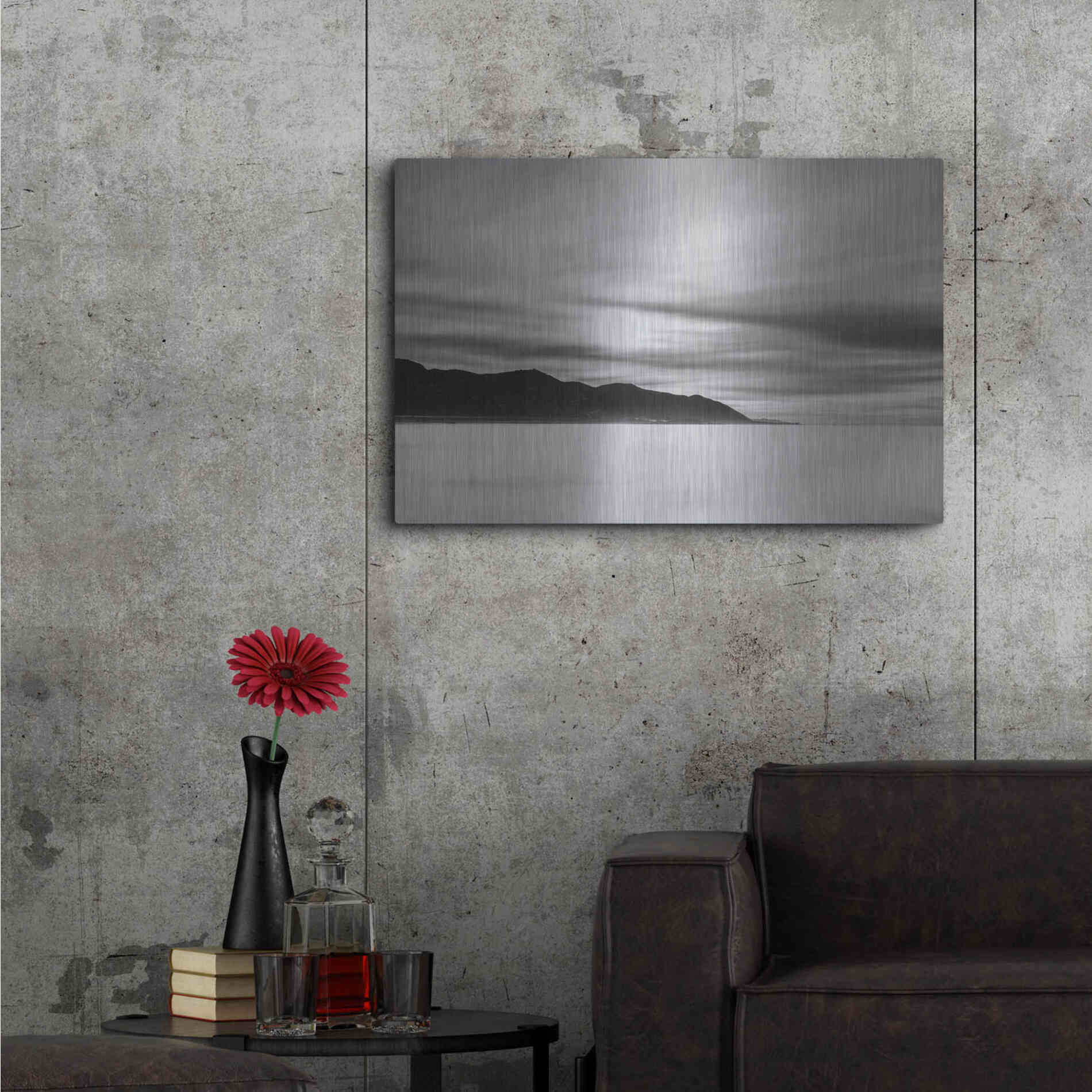 Luxe Metal Art 'Smooth Sunrise' by Chris Moyer, Metal Wall Art,36x24