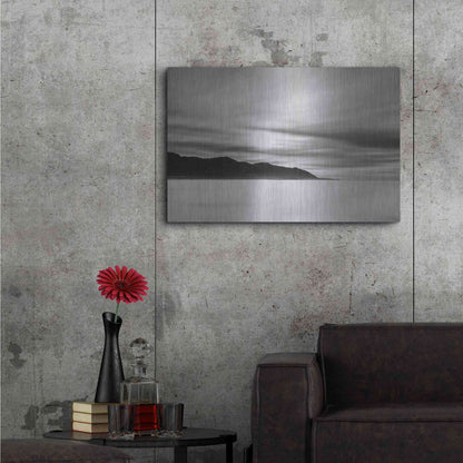 Luxe Metal Art 'Smooth Sunrise' by Chris Moyer, Metal Wall Art,36x24