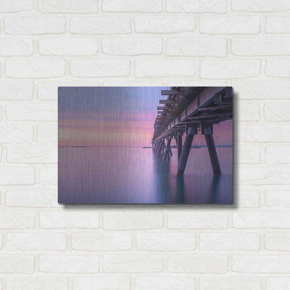 Luxe Metal Art 'Soothing Sunrise' by Chris Moyer, Metal Wall Art,24x16