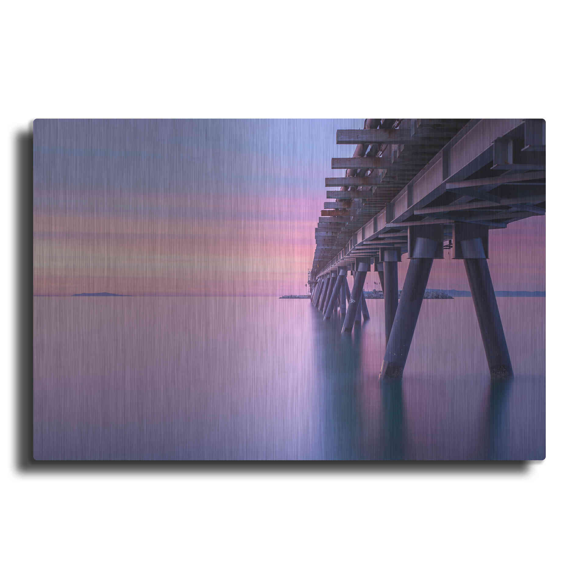 Luxe Metal Art 'Soothing Sunrise' by Chris Moyer, Metal Wall Art