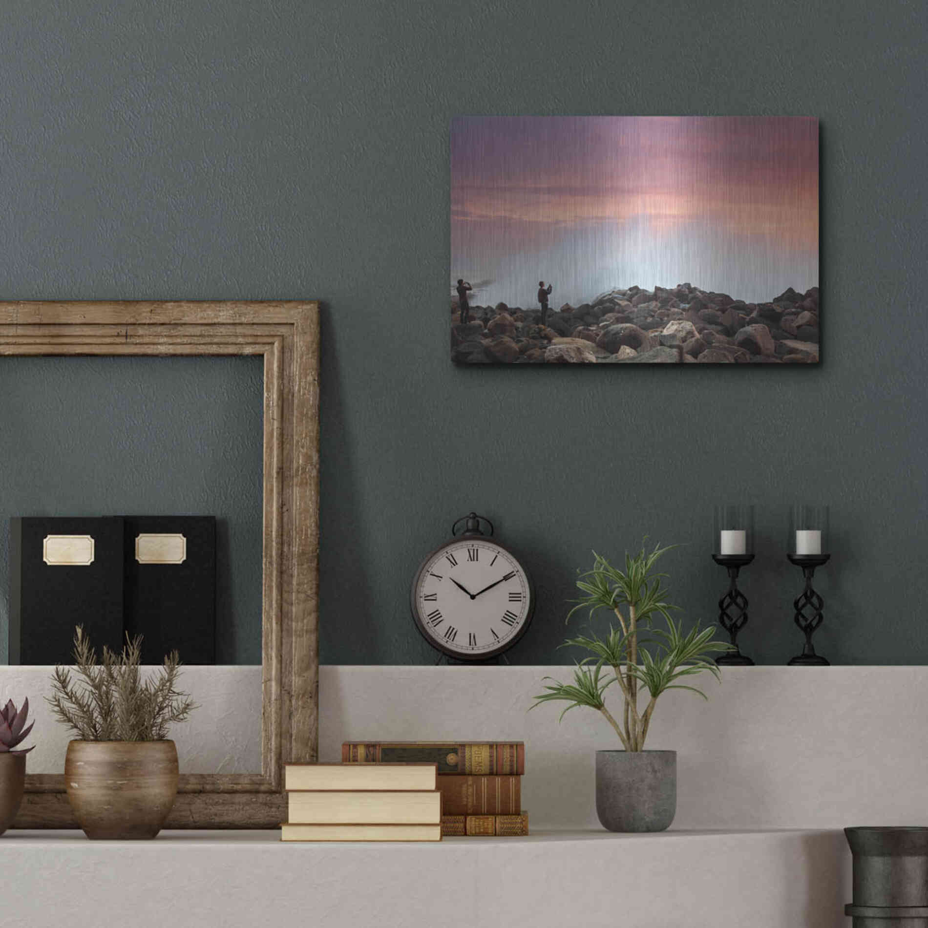 Luxe Metal Art 'Stand Back' by Chris Moyer, Metal Wall Art,16x12