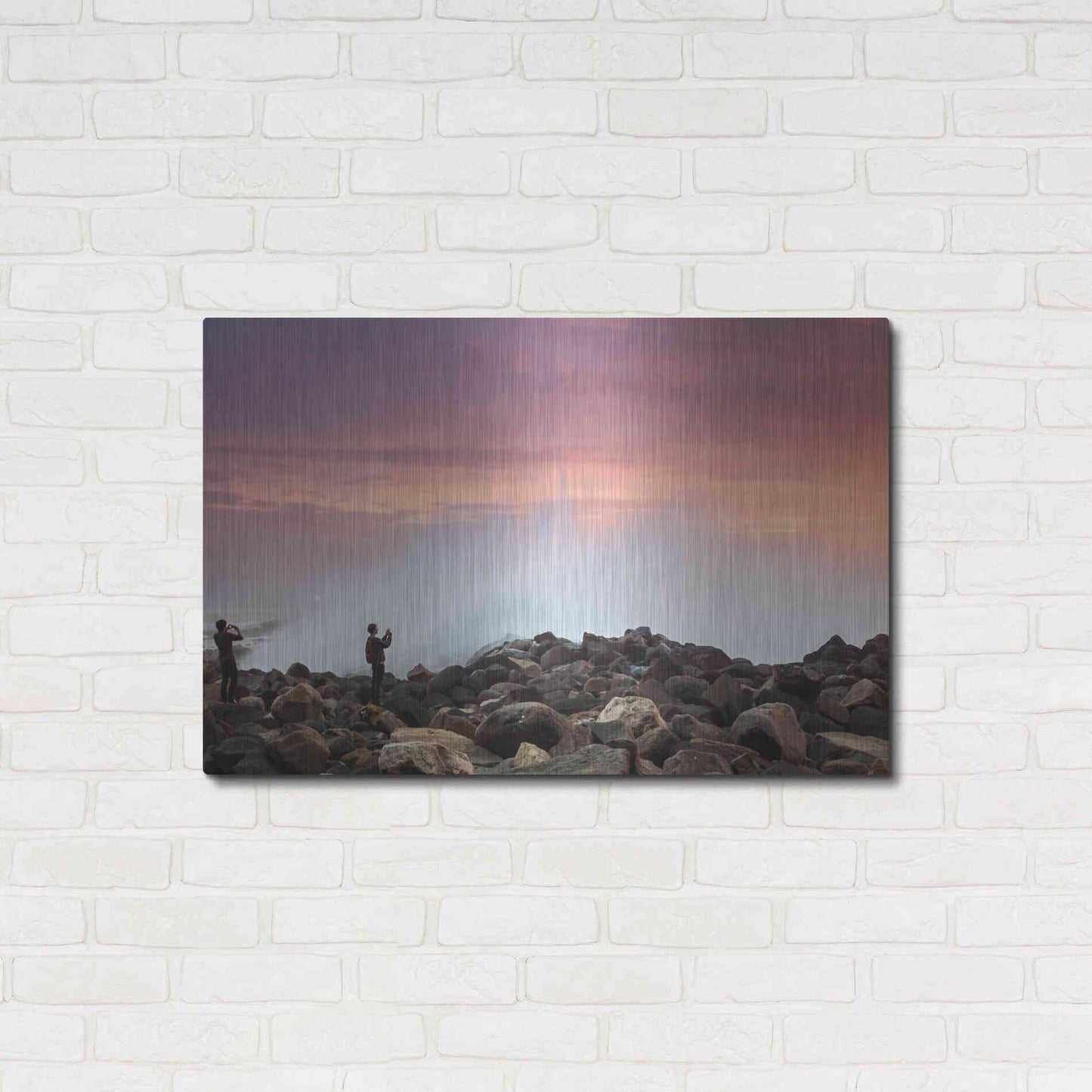 Luxe Metal Art 'Stand Back' by Chris Moyer, Metal Wall Art,36x24