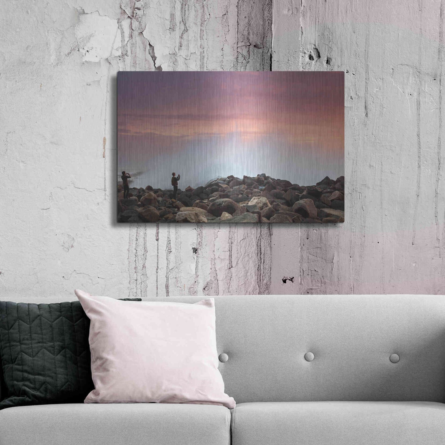 Luxe Metal Art 'Stand Back' by Chris Moyer, Metal Wall Art,36x24