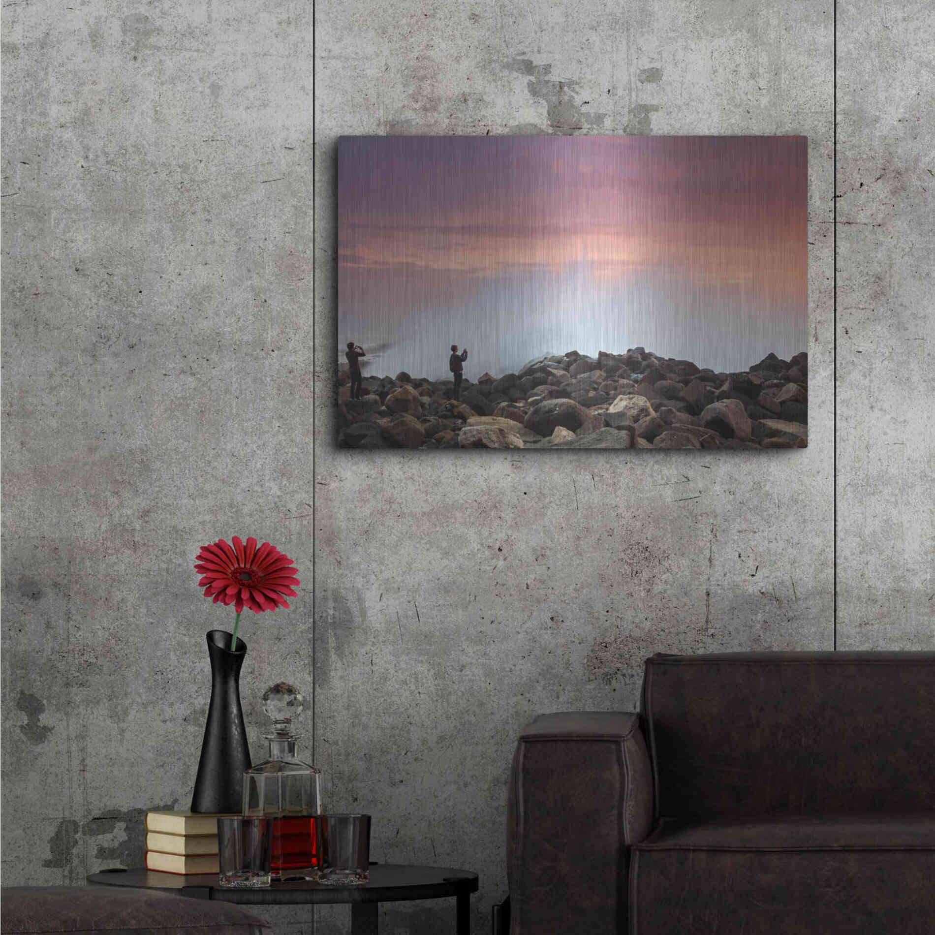 Luxe Metal Art 'Stand Back' by Chris Moyer, Metal Wall Art,36x24