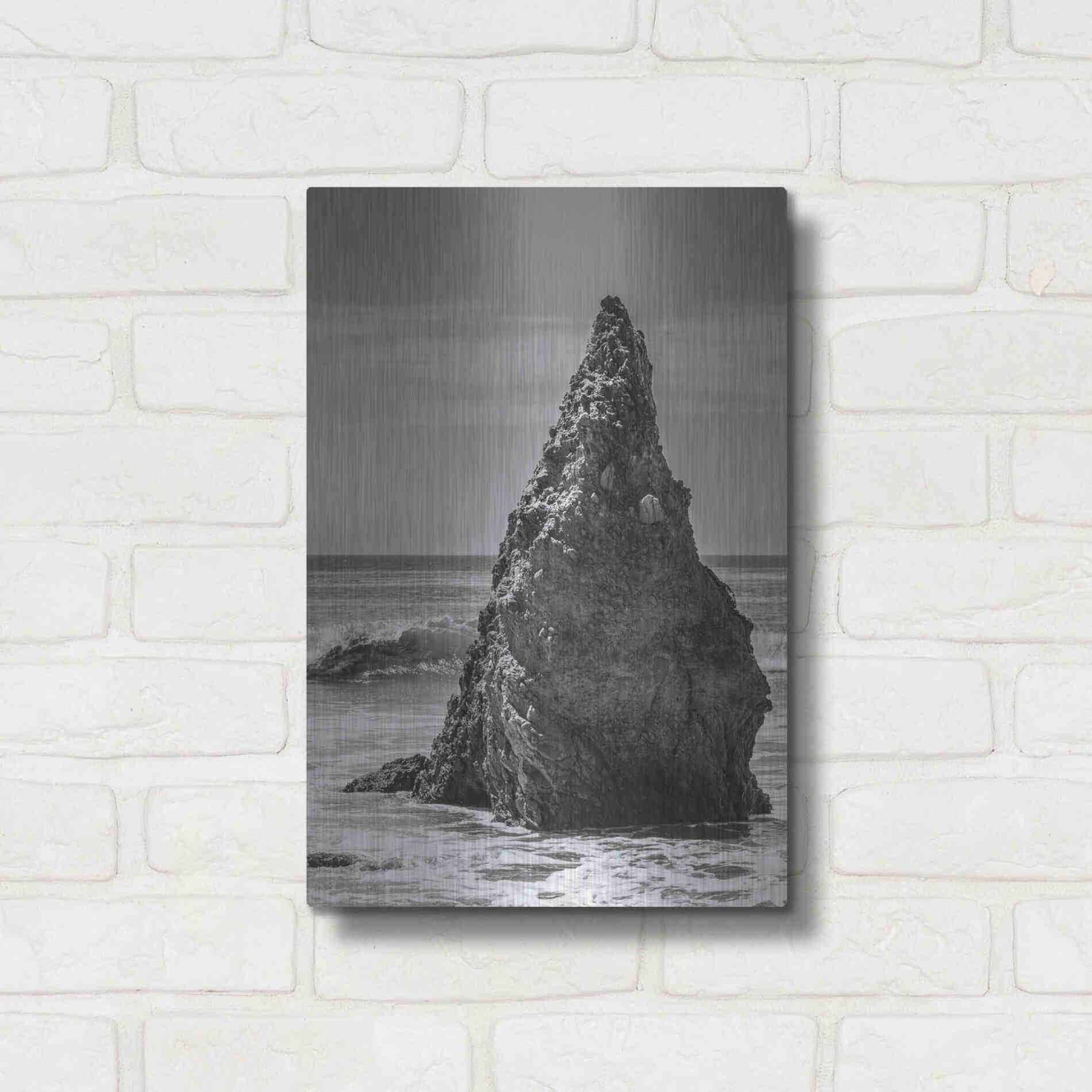 Luxe Metal Art 'Standing Up' by Chris Moyer, Metal Wall Art,12x16