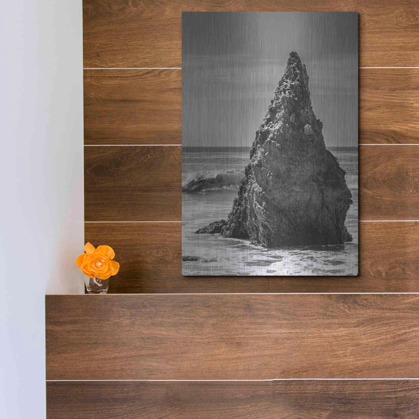 Luxe Metal Art 'Standing Up' by Chris Moyer, Metal Wall Art,12x16