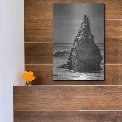 Luxe Metal Art 'Standing Up' by Chris Moyer, Metal Wall Art,12x16