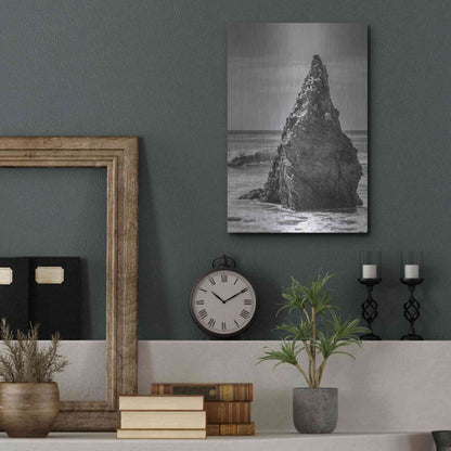 Luxe Metal Art 'Standing Up' by Chris Moyer, Metal Wall Art,12x16