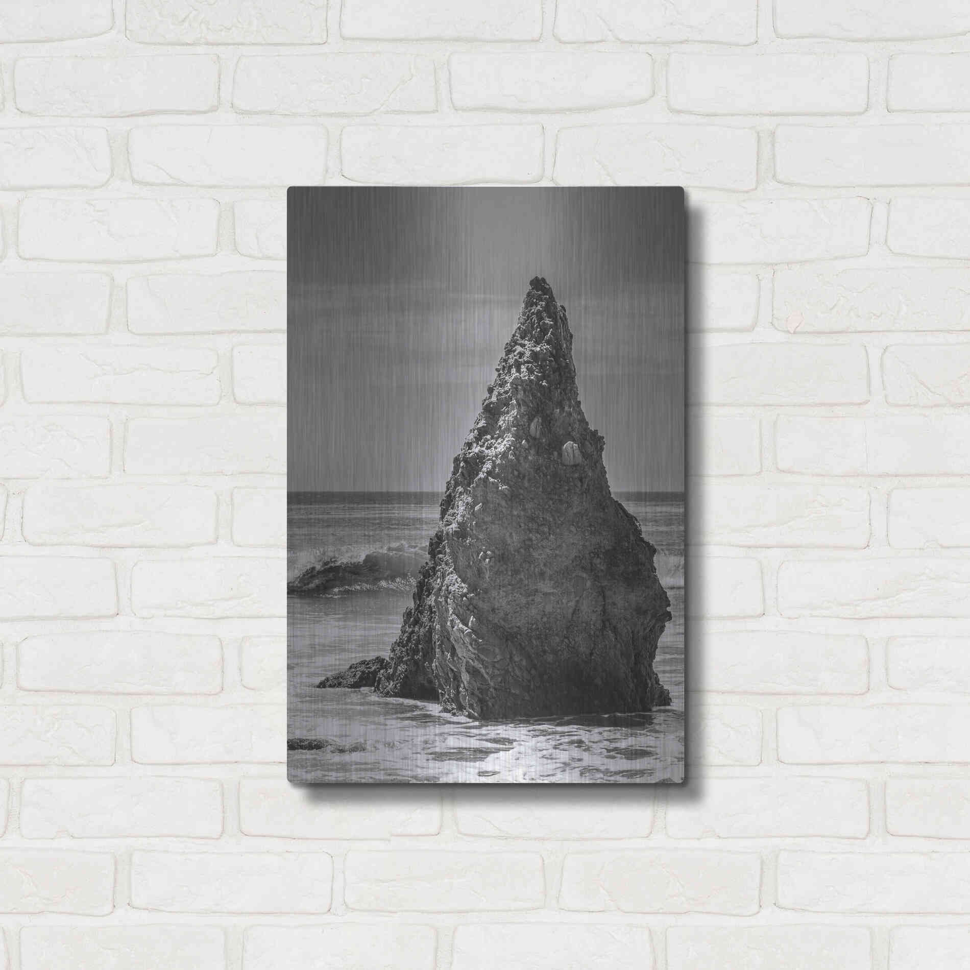 Luxe Metal Art 'Standing Up' by Chris Moyer, Metal Wall Art,16x24