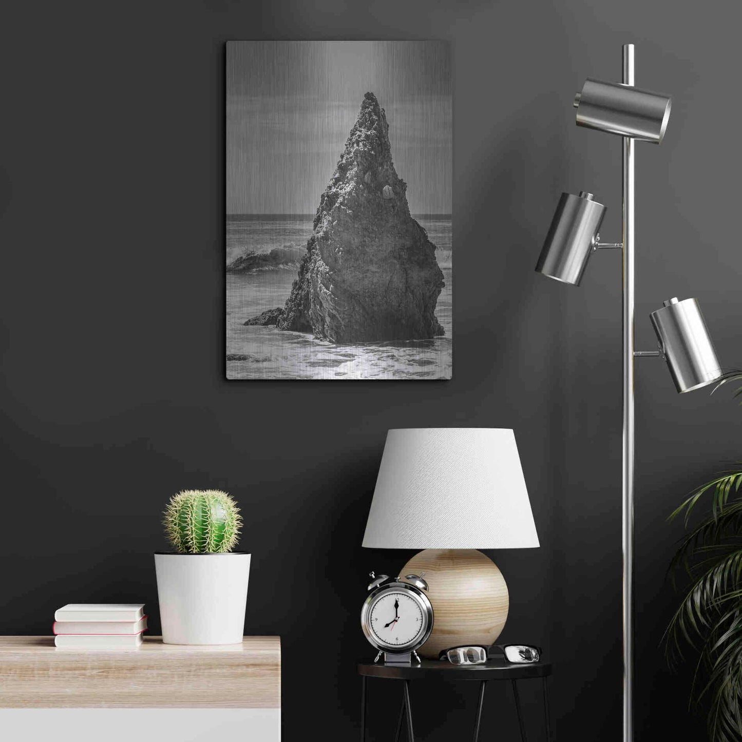 Luxe Metal Art 'Standing Up' by Chris Moyer, Metal Wall Art,16x24