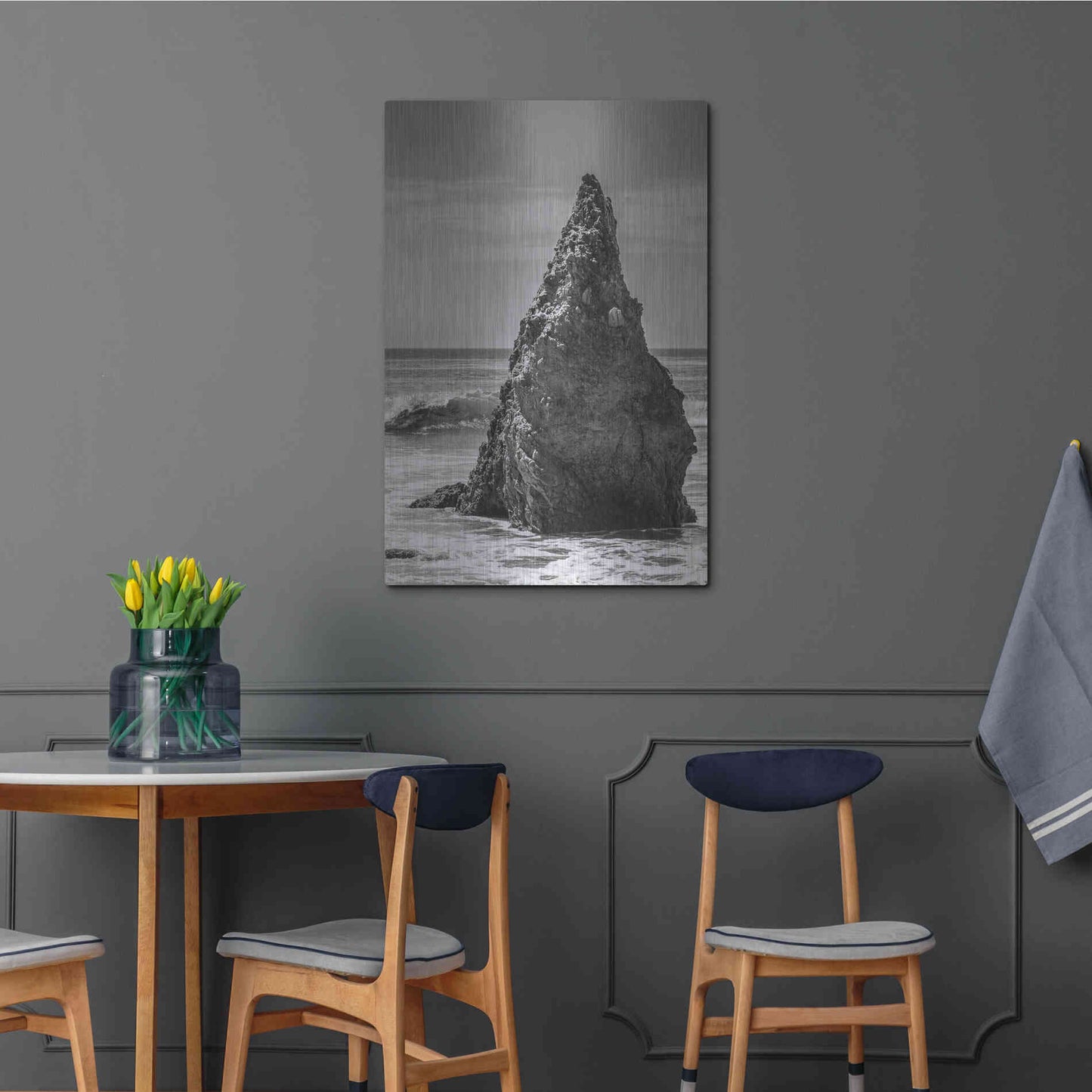 Luxe Metal Art 'Standing Up' by Chris Moyer, Metal Wall Art,24x36