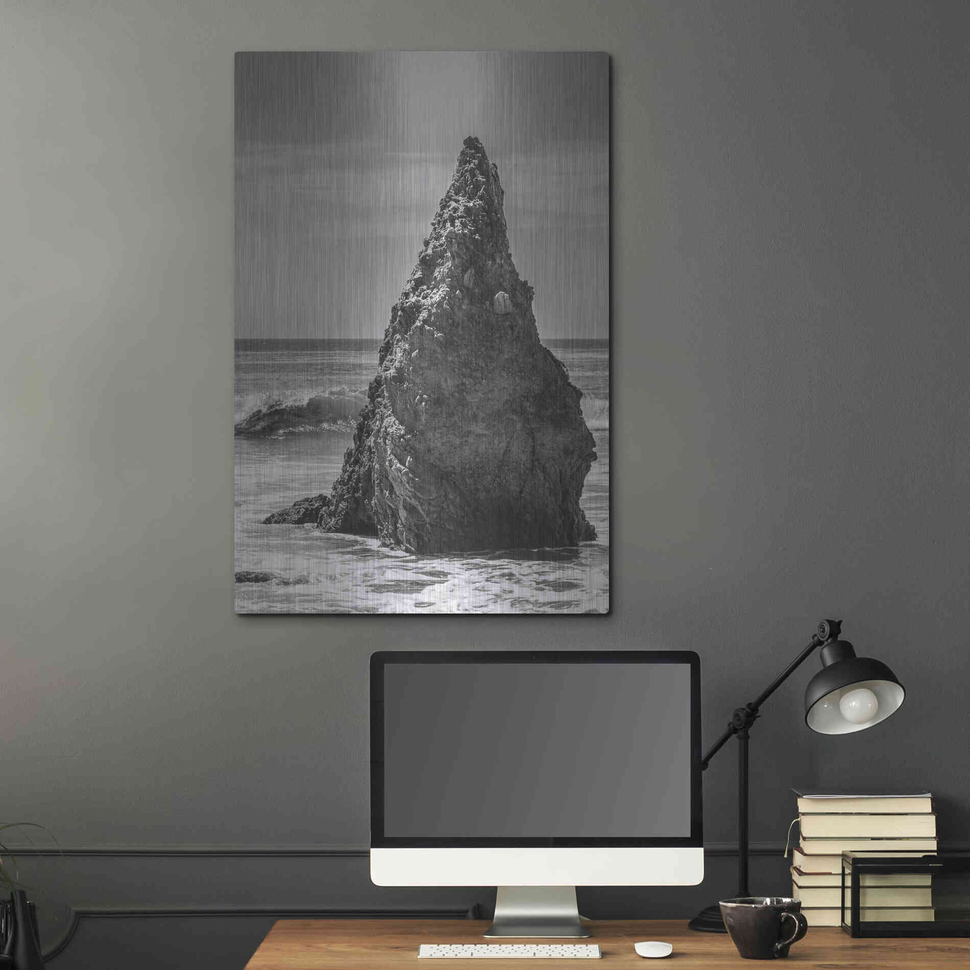 Luxe Metal Art 'Standing Up' by Chris Moyer, Metal Wall Art,24x36